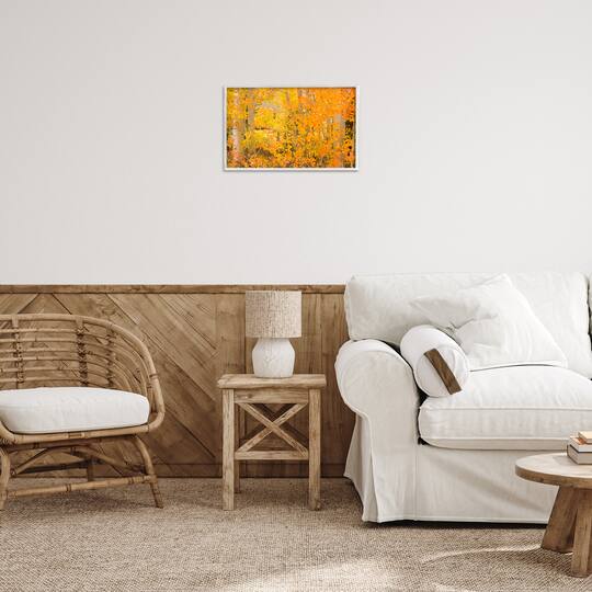 Stupell Industries Dense Birch Foliage Framed Giclee Art